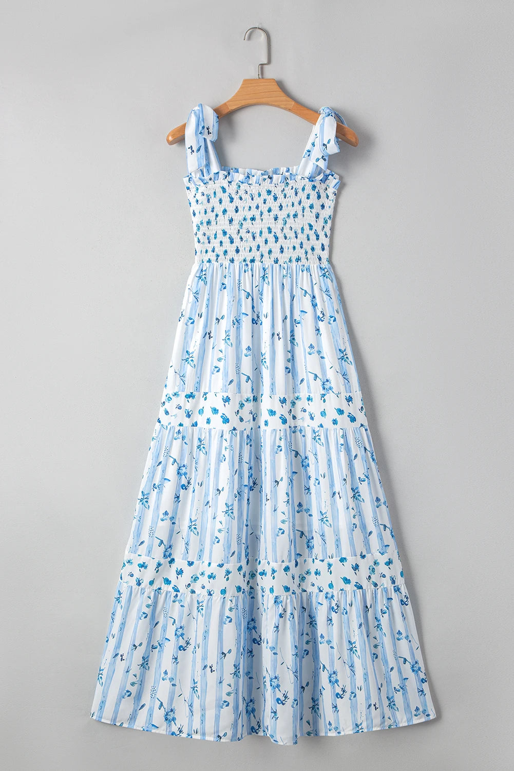 Santorini Sky Bloom Maxi Dress