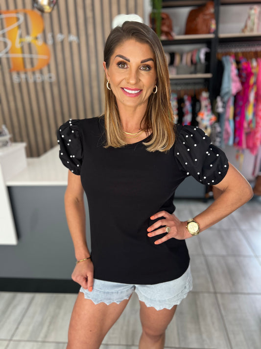 Phoebe Pearl Sleeve Top