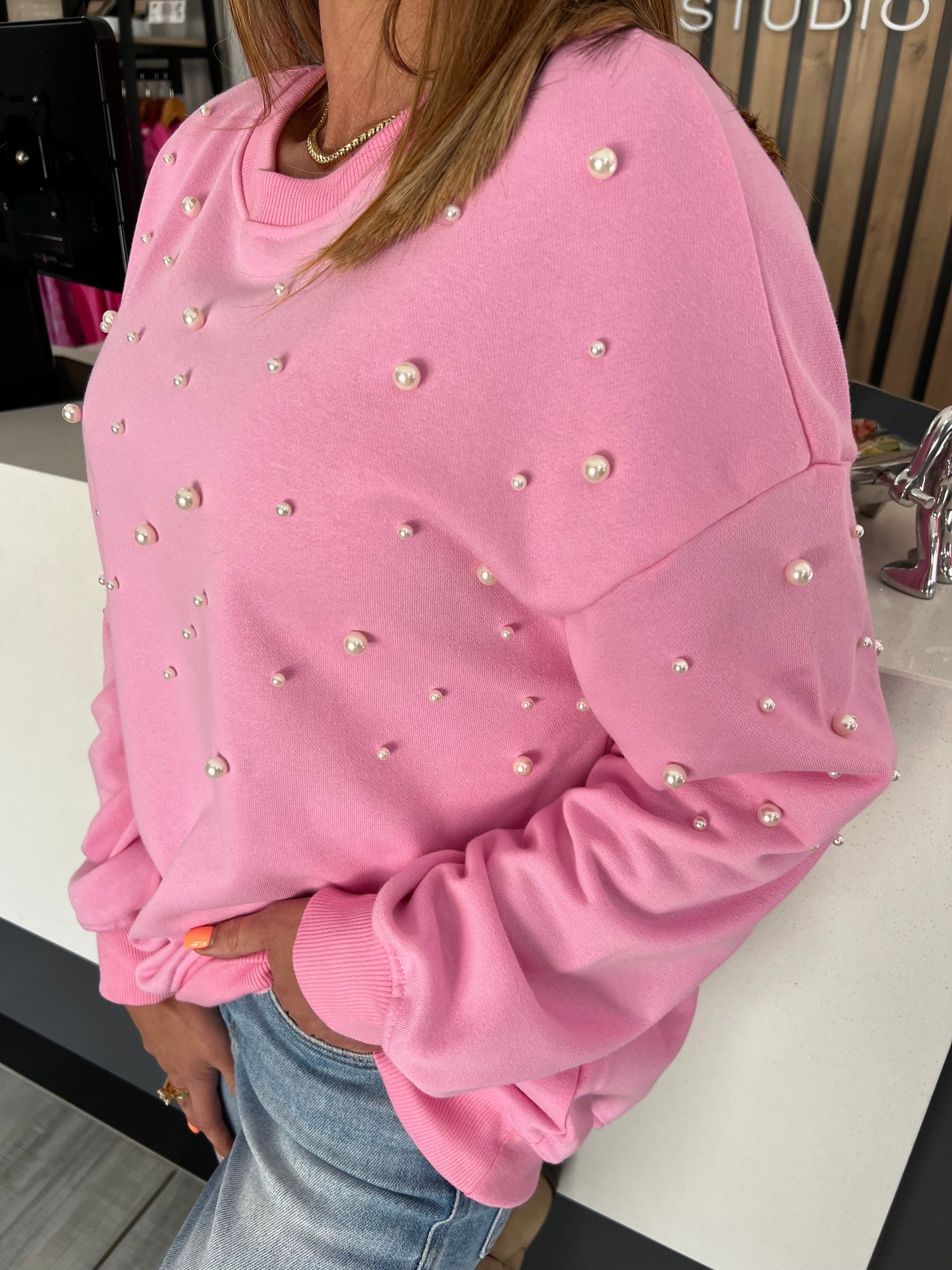 Frost Pink Pearl Sweatshirt