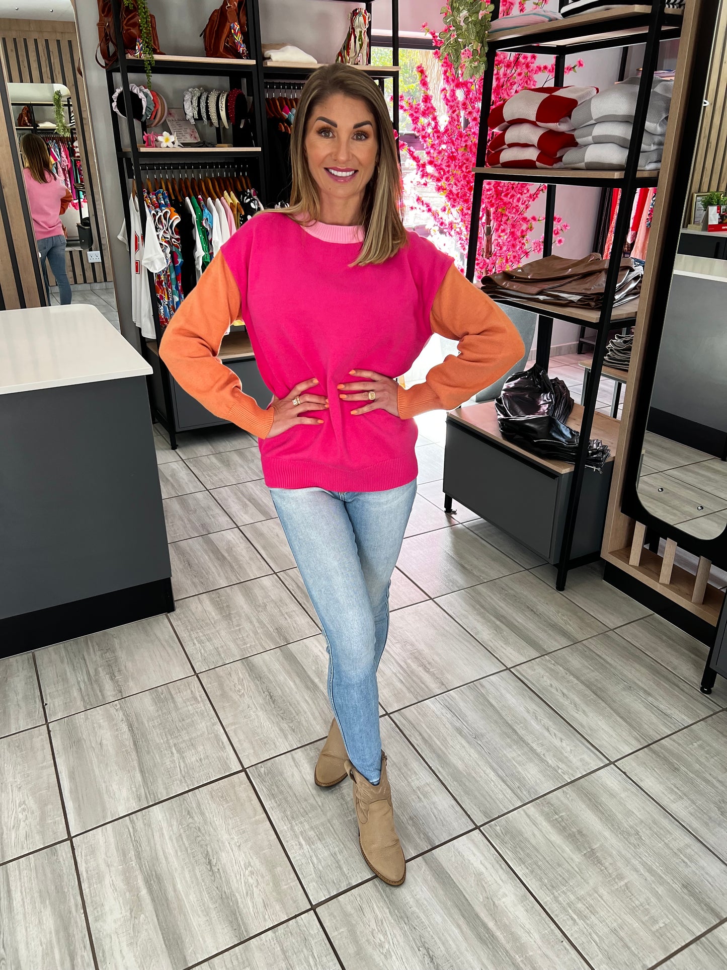 Serenity Three-tone Sweater