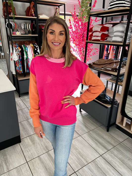 Serenity Three-tone Sweater