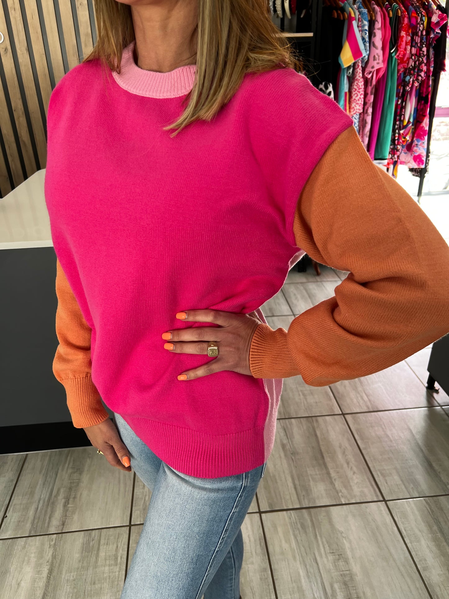 Serenity Three-tone Sweater