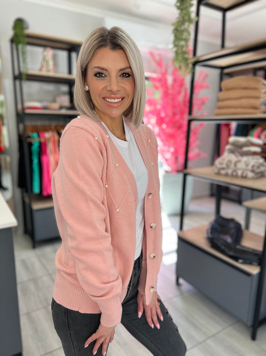 Elsa Pearl Beaded Cardigan