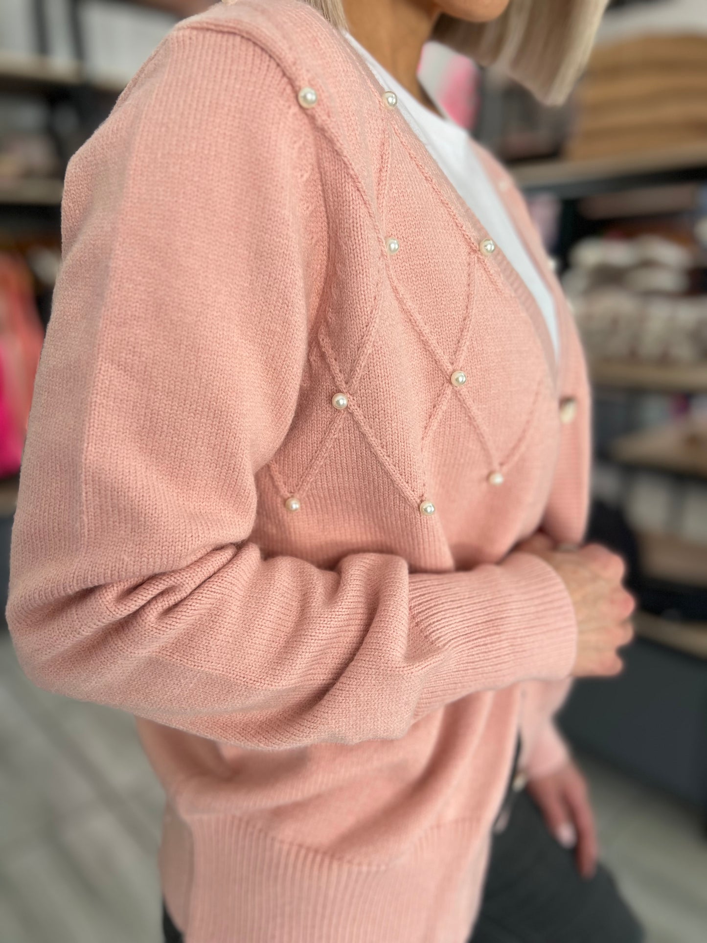Elsa Pearl Beaded Cardigan