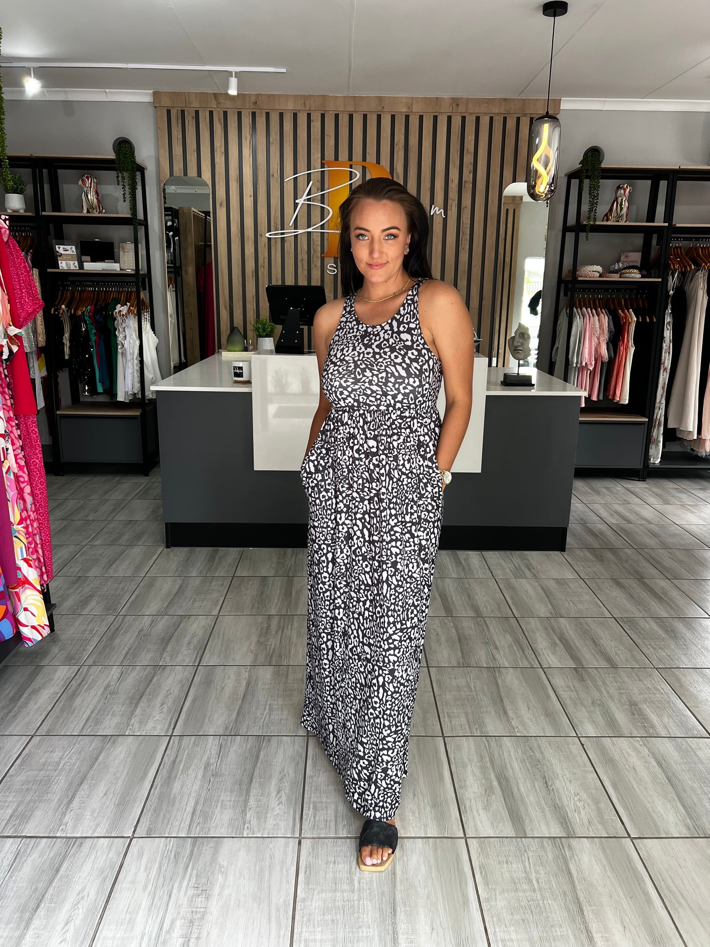 Oasis Black Long Dress
