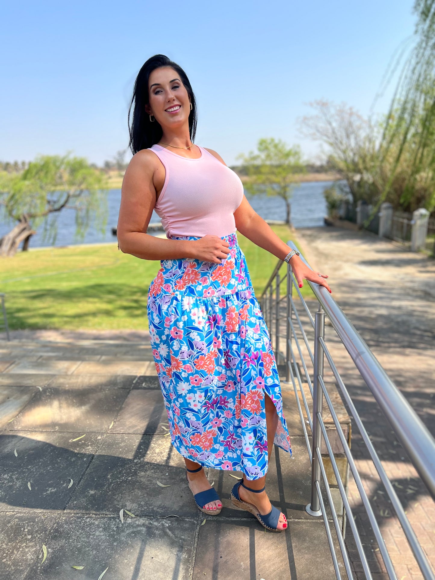 Lucy Floral High Waist Skirt