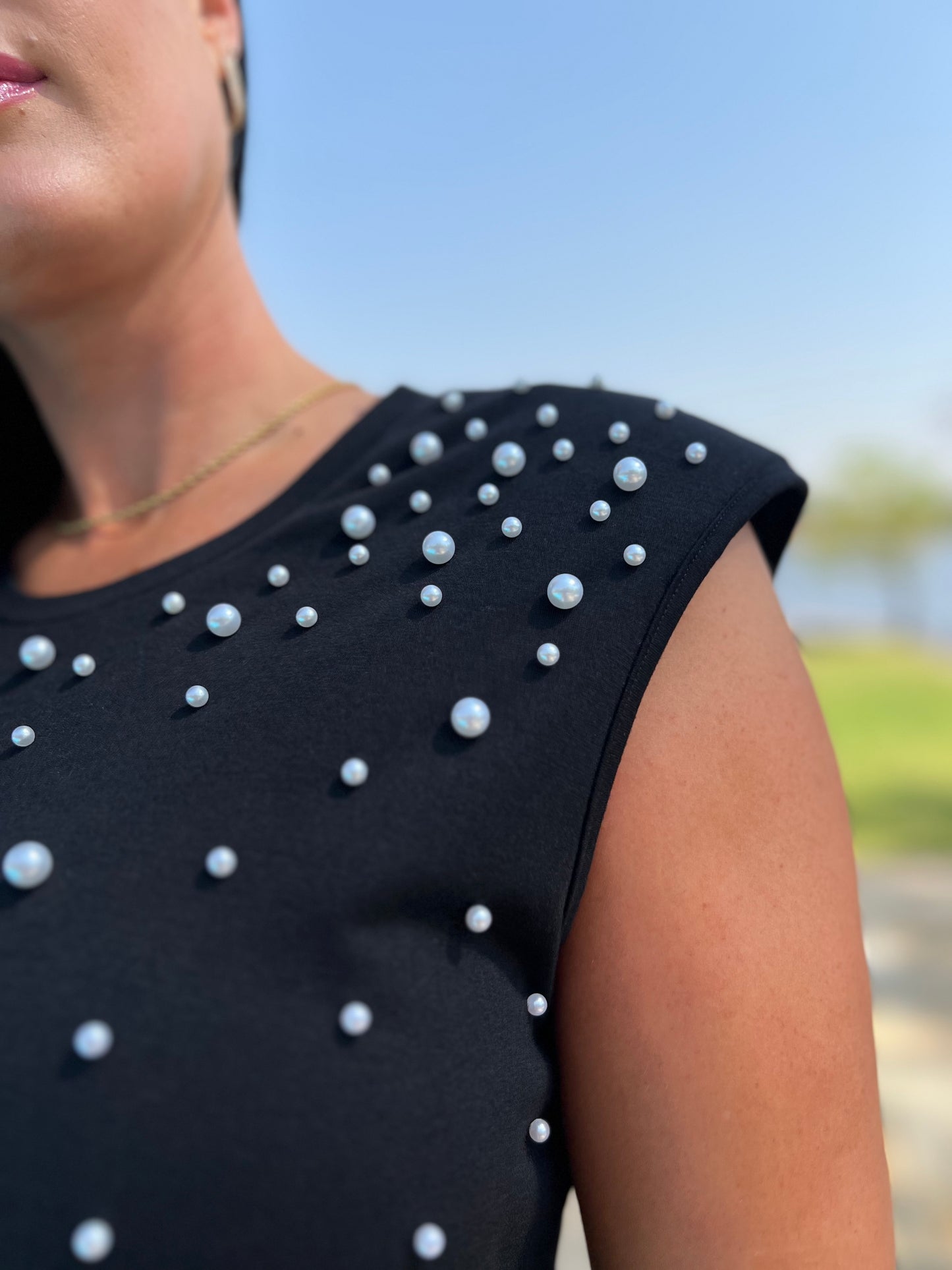 Black Pearls Tank Top