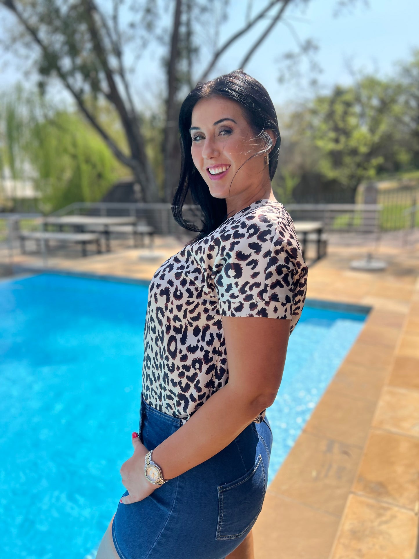 Ruby Leopard Print Blouse