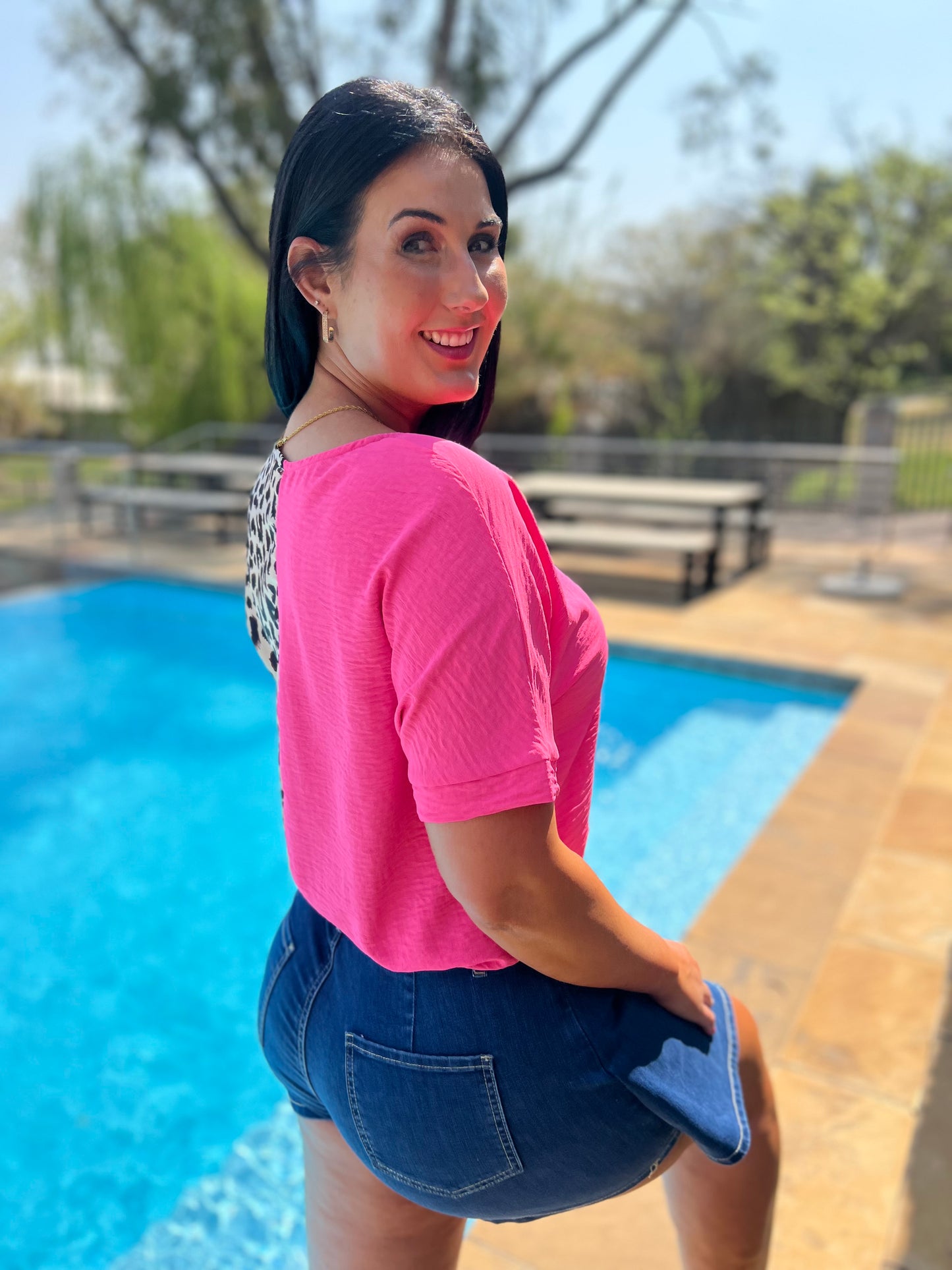 Ruby Leopard Print Blouse