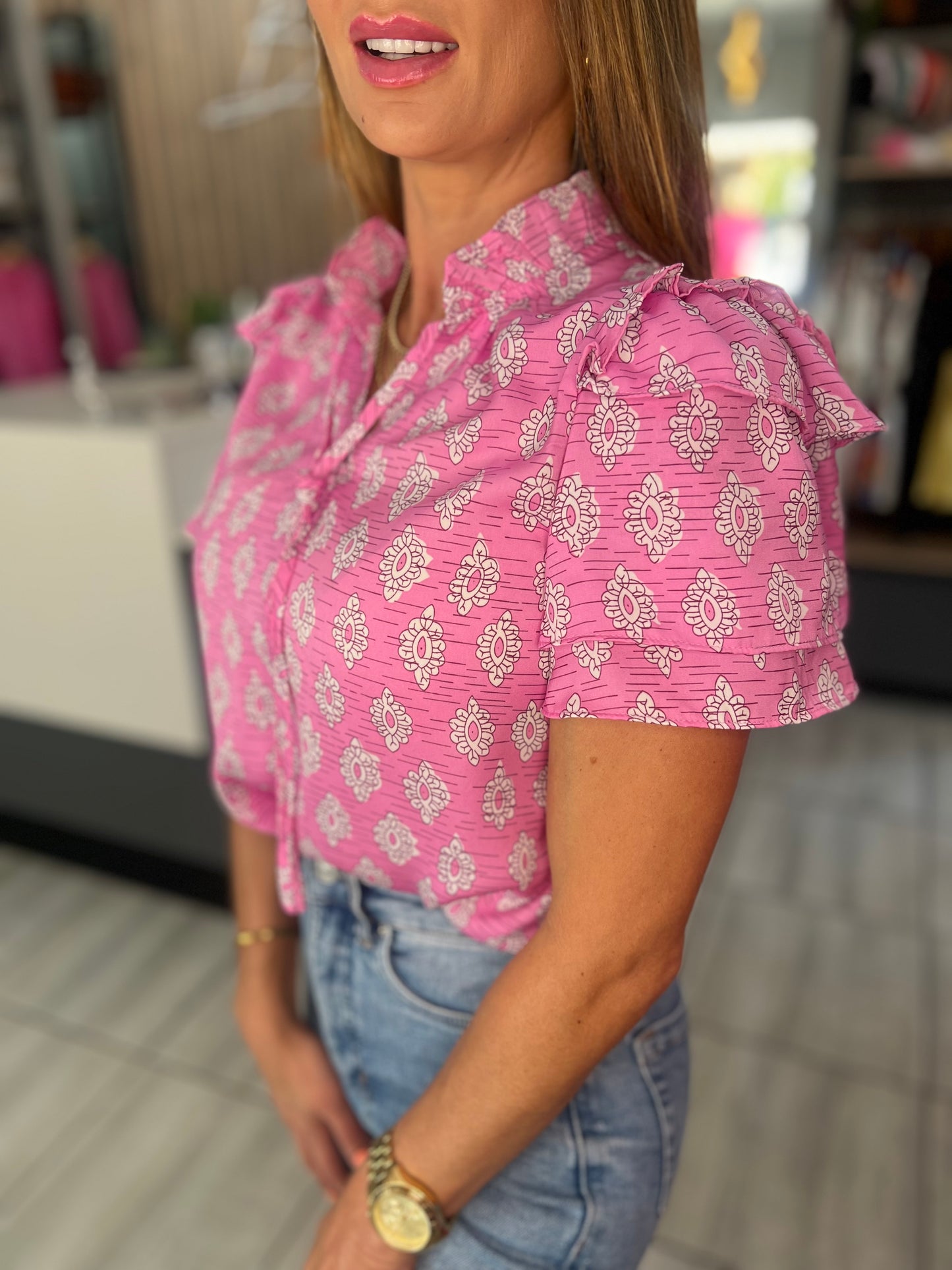 Azalea Vintage Blouse