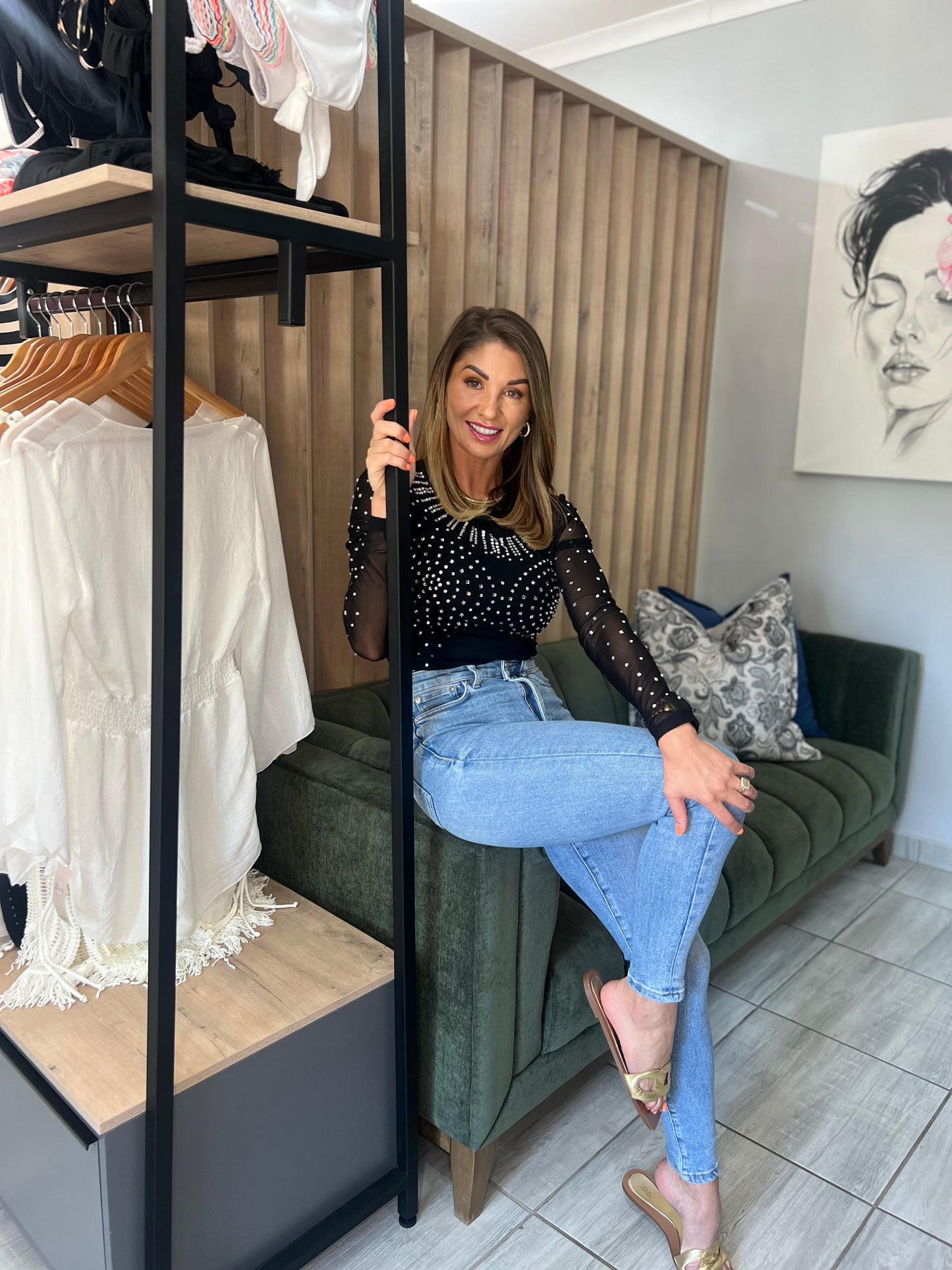 Ariana Rhinestone Bodysuit