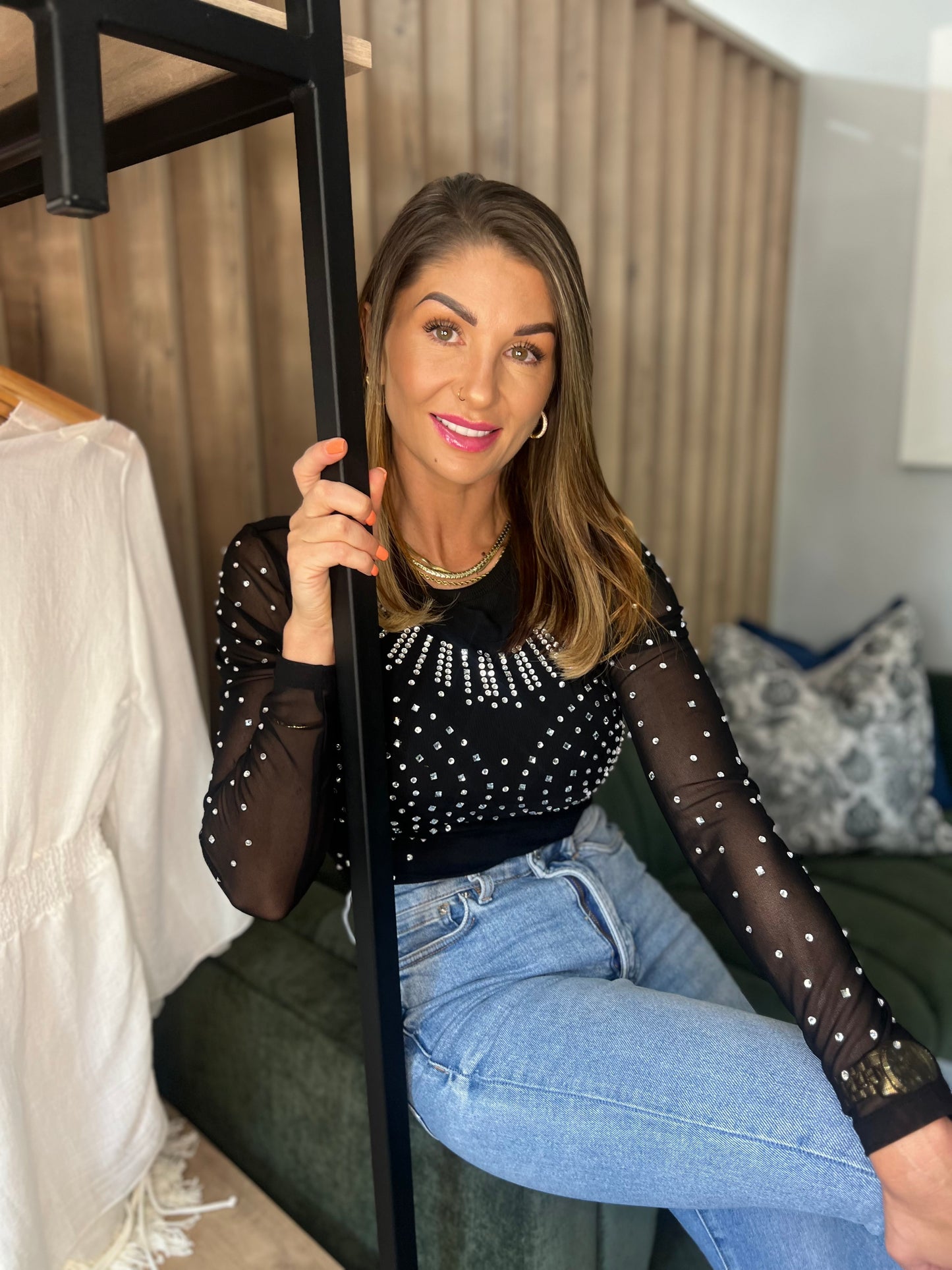 Ariana Rhinestone Bodysuit