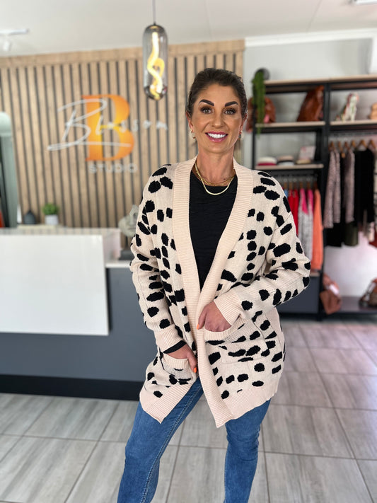 Zira Leopard Print Cardigan