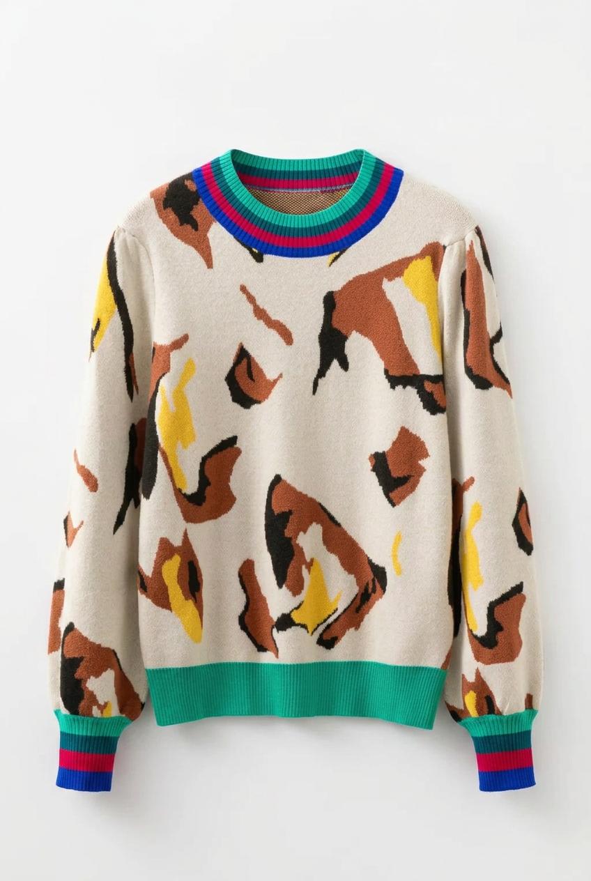 Tessa Animal Pattern Sweater