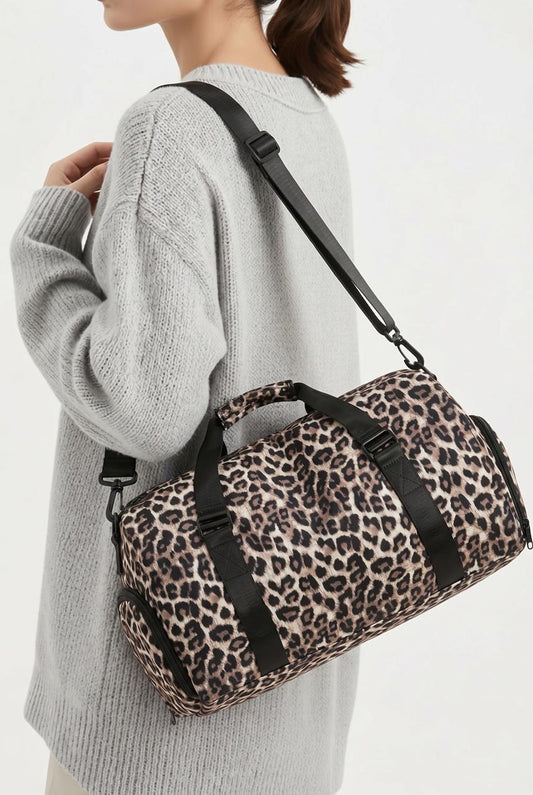 The Wild Escape Leopard Travel Duffel Bag