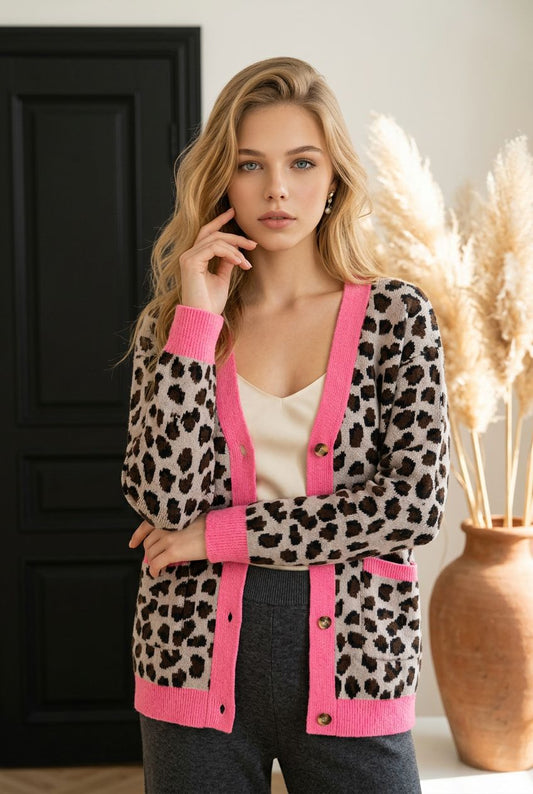 Electric Leopard Statement Cardigan