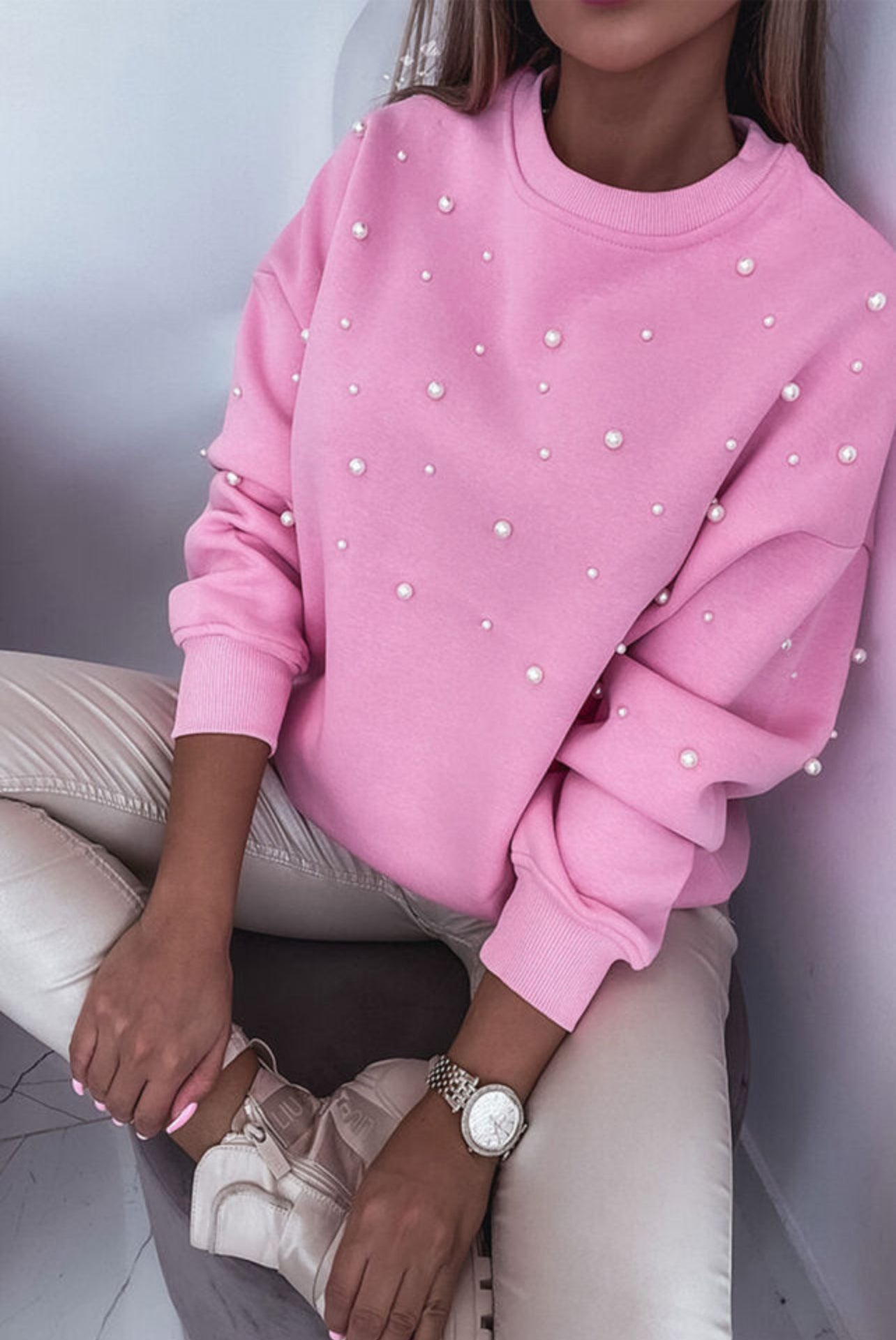 Frost Pink Pearl Sweatshirt