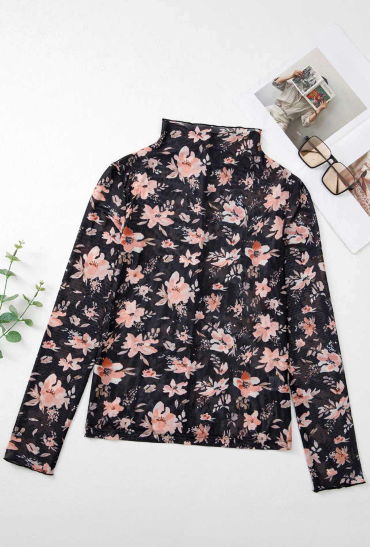 Jianna Flower Long Sleeve Top