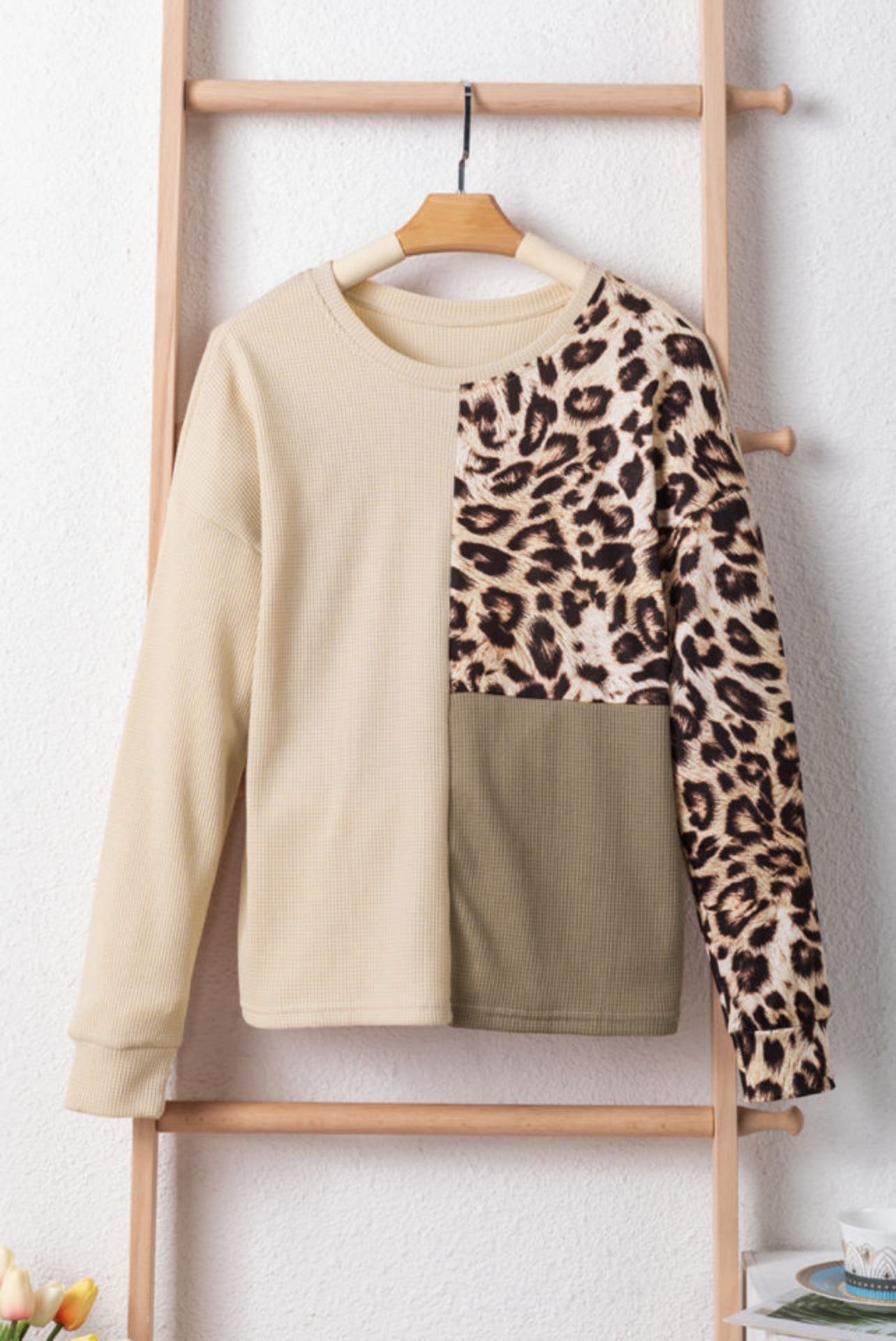 Geraldine Brown Waffle Knitted Top