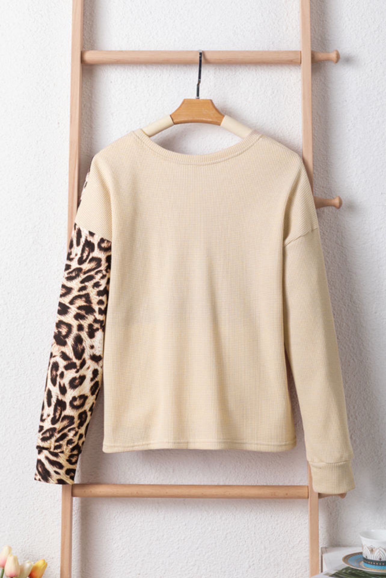 Geraldine Brown Waffle Knitted Top